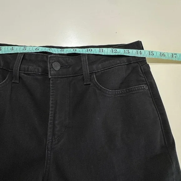 NYDJ Ami Skinny Legging‎ Jeans Women 8 Black Denim High Rise Slimming Lift Tuck - Picture 12 of 14